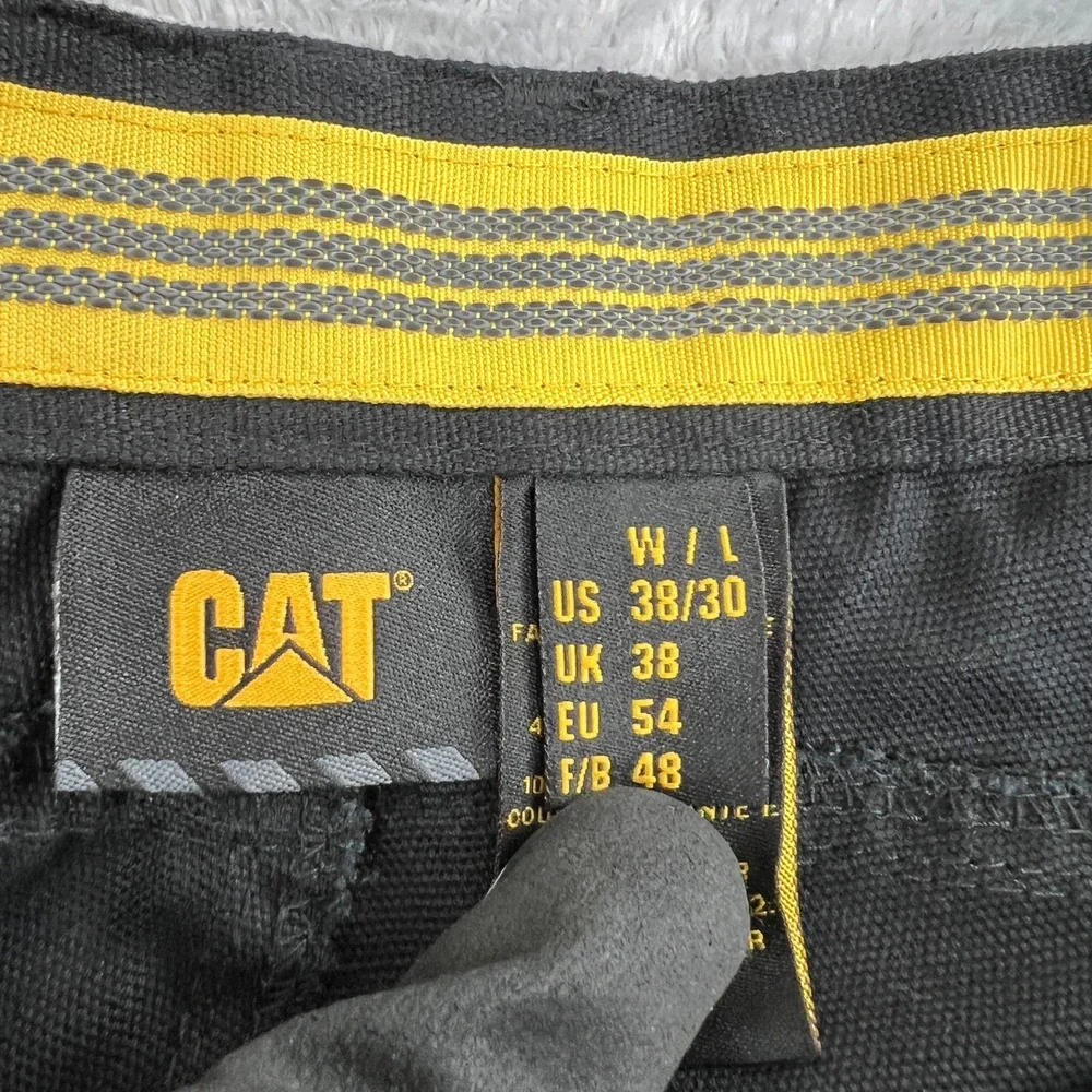 CAT Caterpillar Utility Cargo Work Pants Mens 36x30 Black Rugged Workwear